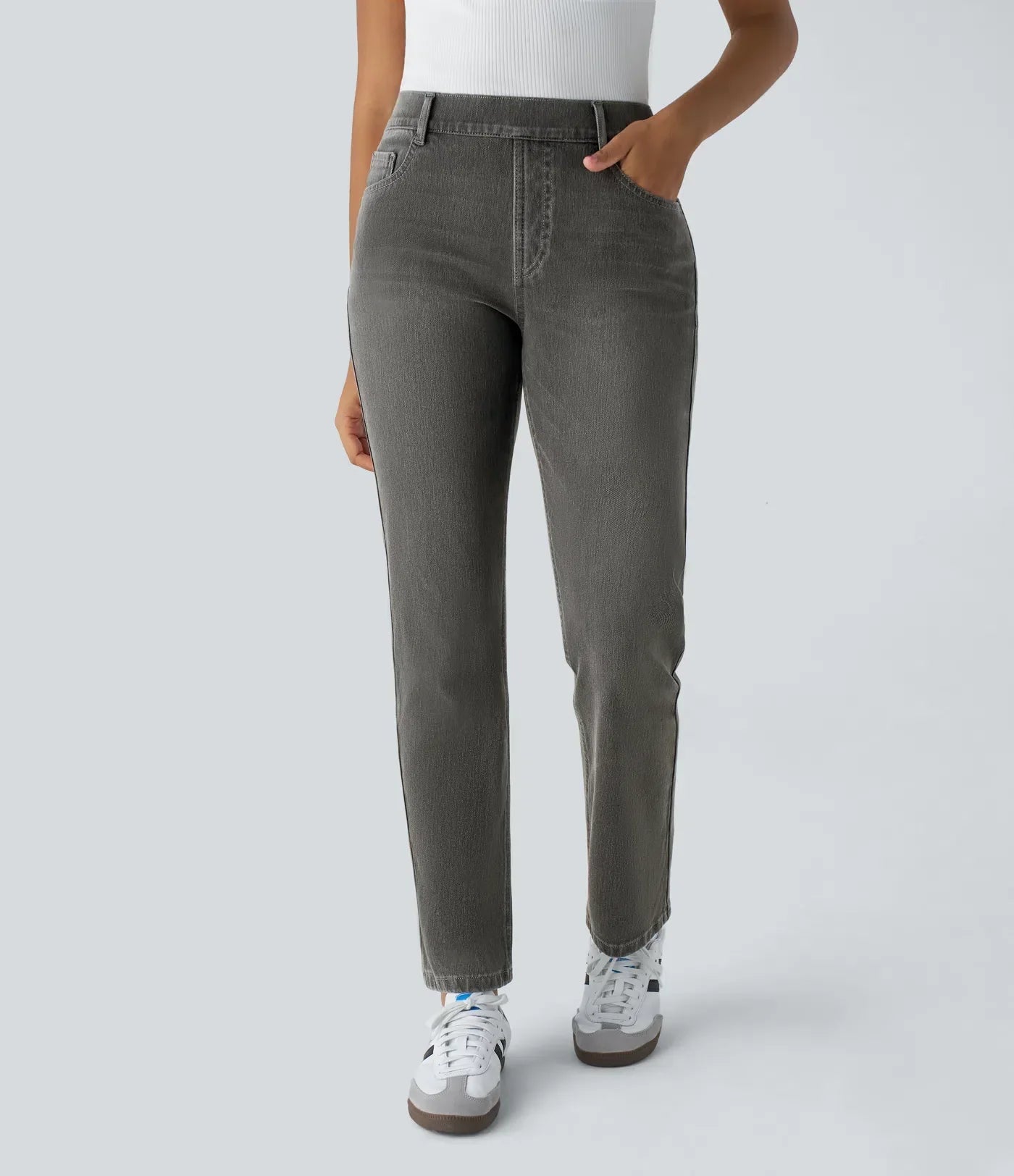 Annie | Elastic high-waisted pants