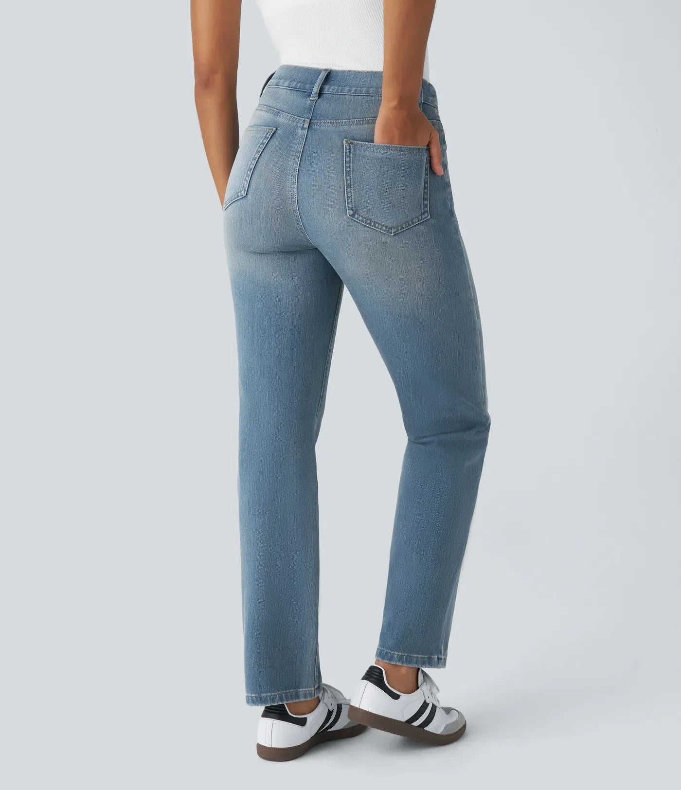Annie | Elastic high-waisted pants
