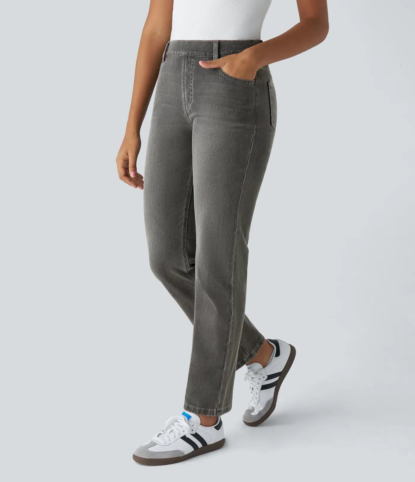 Annie | Elastic high-waisted pants