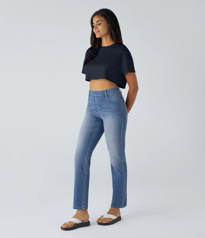 Annie | Elastic high-waisted pants
