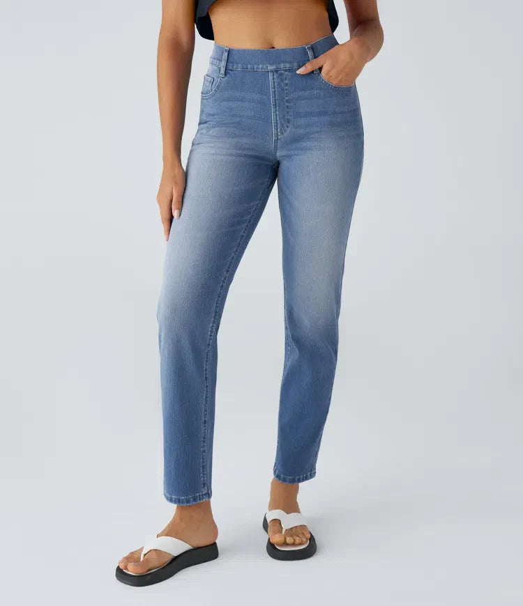 Annie | Elastic high-waisted pants