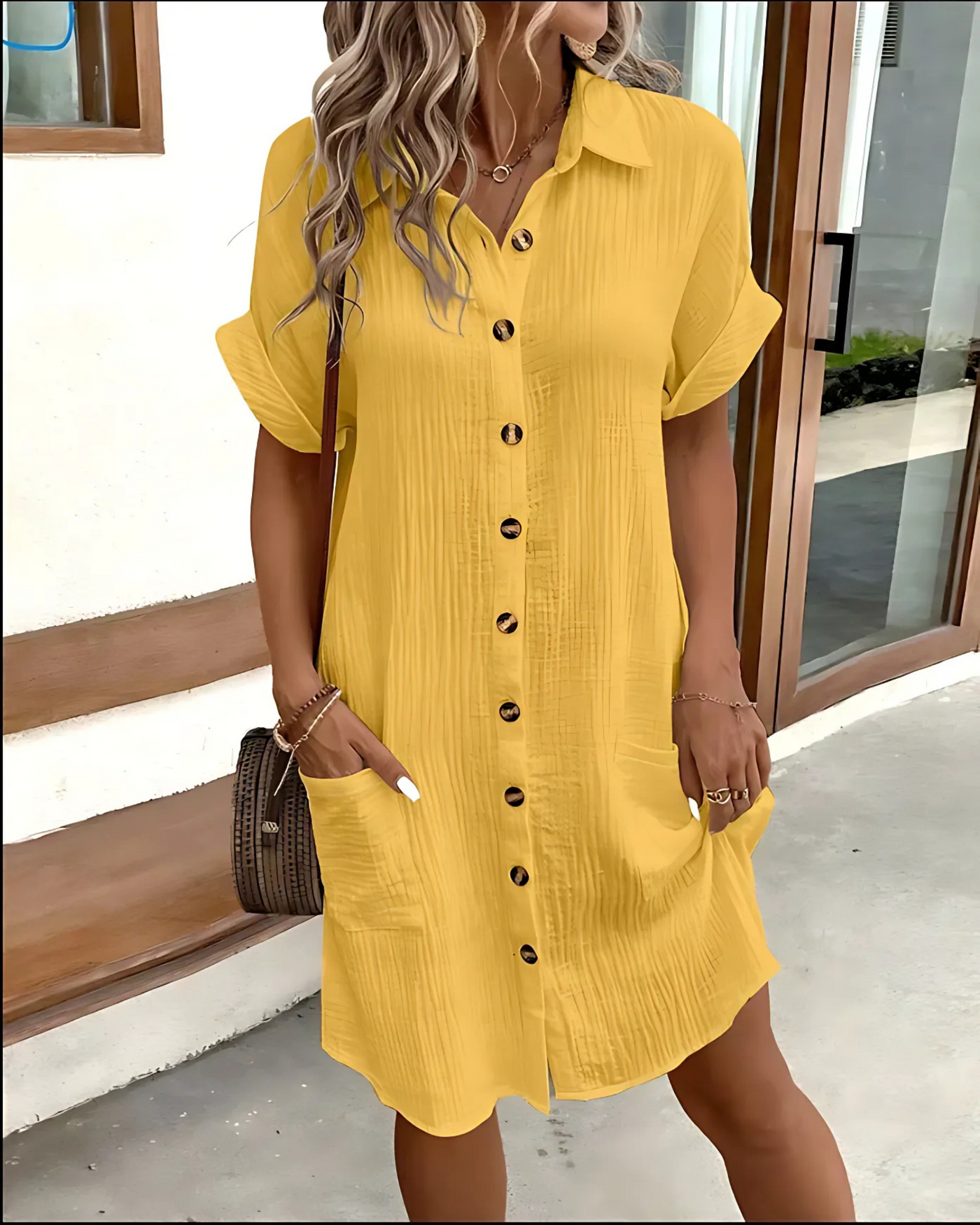 BIEBIE | Oversized Polo Dress