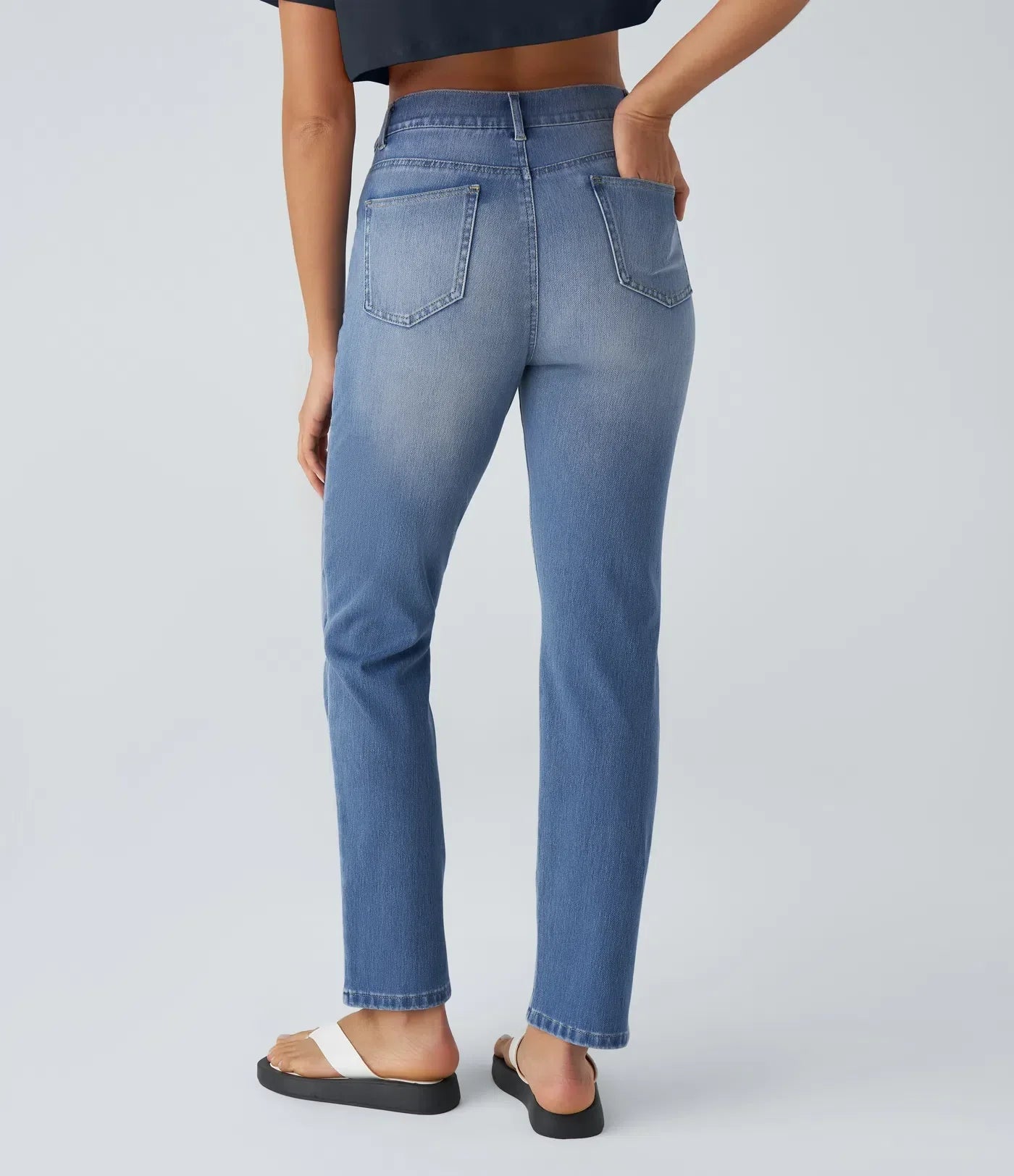 Annie | Elastic high-waisted pants