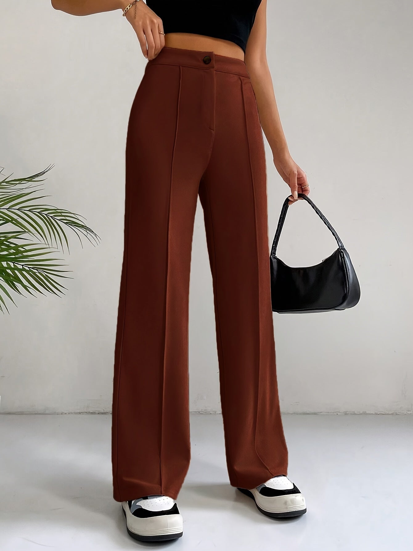 Emmy | Stylish High Waist Pintuck Pants