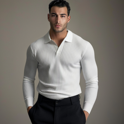 MISCHI - CLOSE-FITTING KNITTED POLO