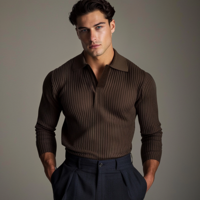 MISCHI - CLOSE-FITTING KNITTED POLO