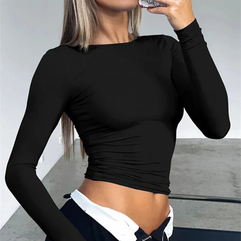 Aline - Knitted Long Sleeves Top
