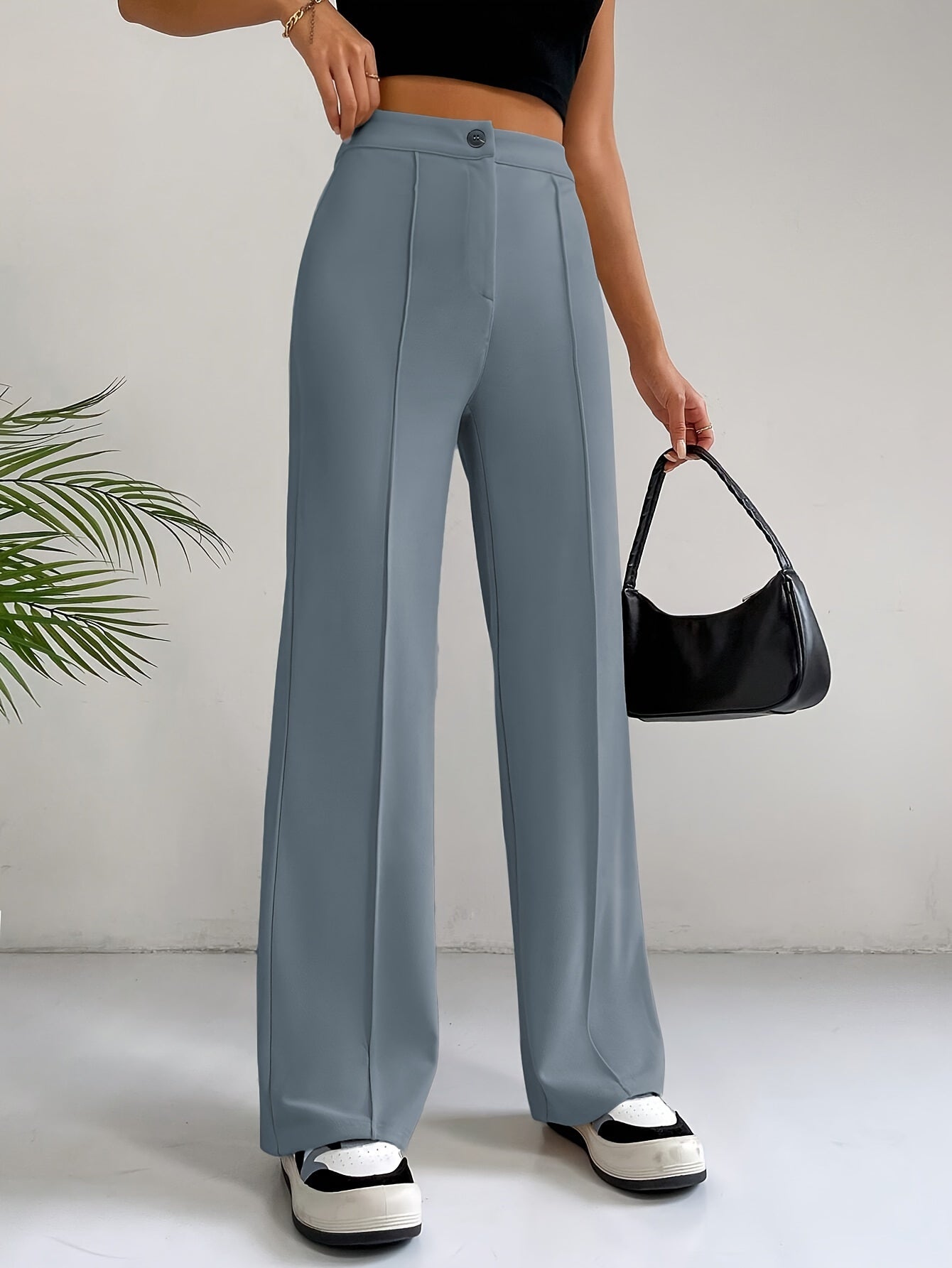Emmy | Stylish High Waist Pintuck Pants