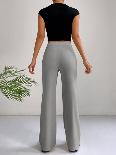 Emmy | Stylish High Waist Pintuck Pants