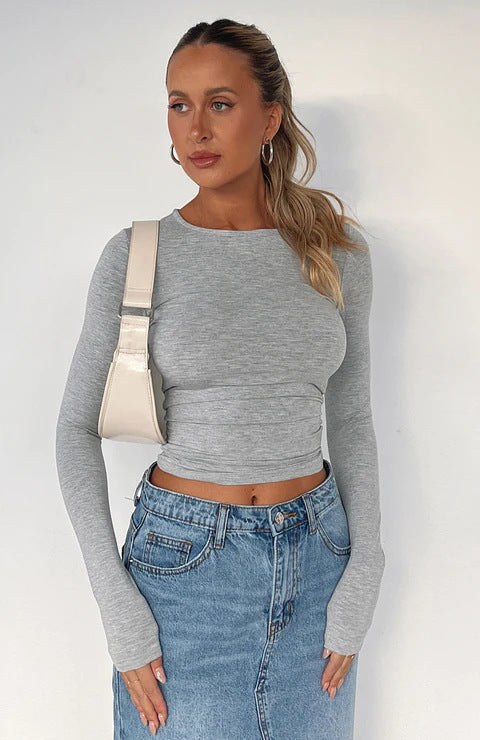 Aline - Knitted Long Sleeves Top