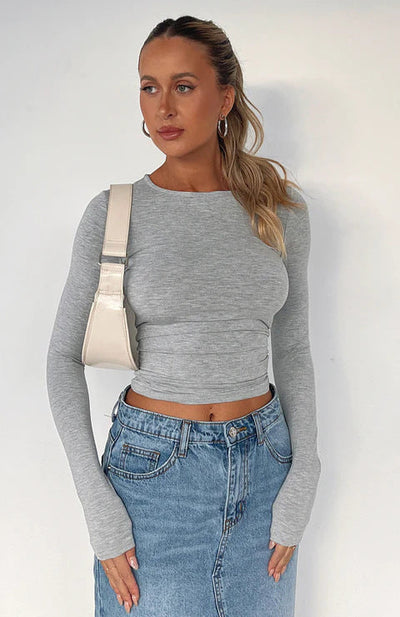 Aline - Knitted Long Sleeves Top